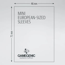 Gamegenic: Board Game Sleeves Mini European Size 50ct - Matte Clear 46 x 71 mm