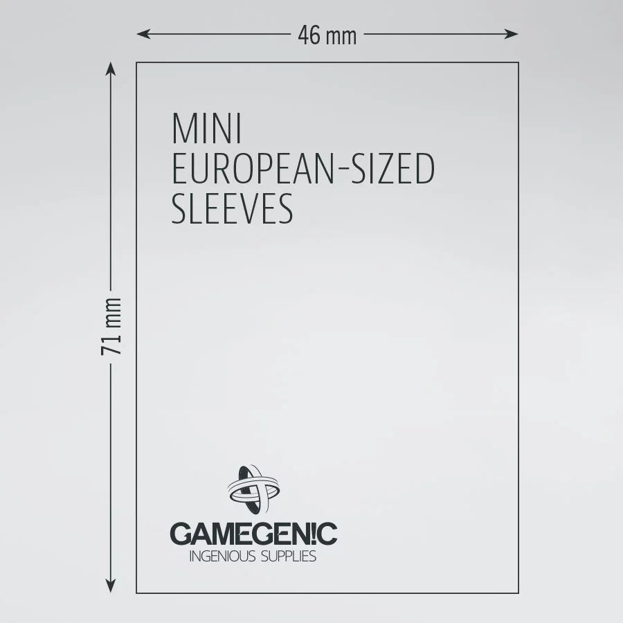 Gamegenic: Board Game Sleeves Mini European Size - Prime Clear 46 x 71 mm
