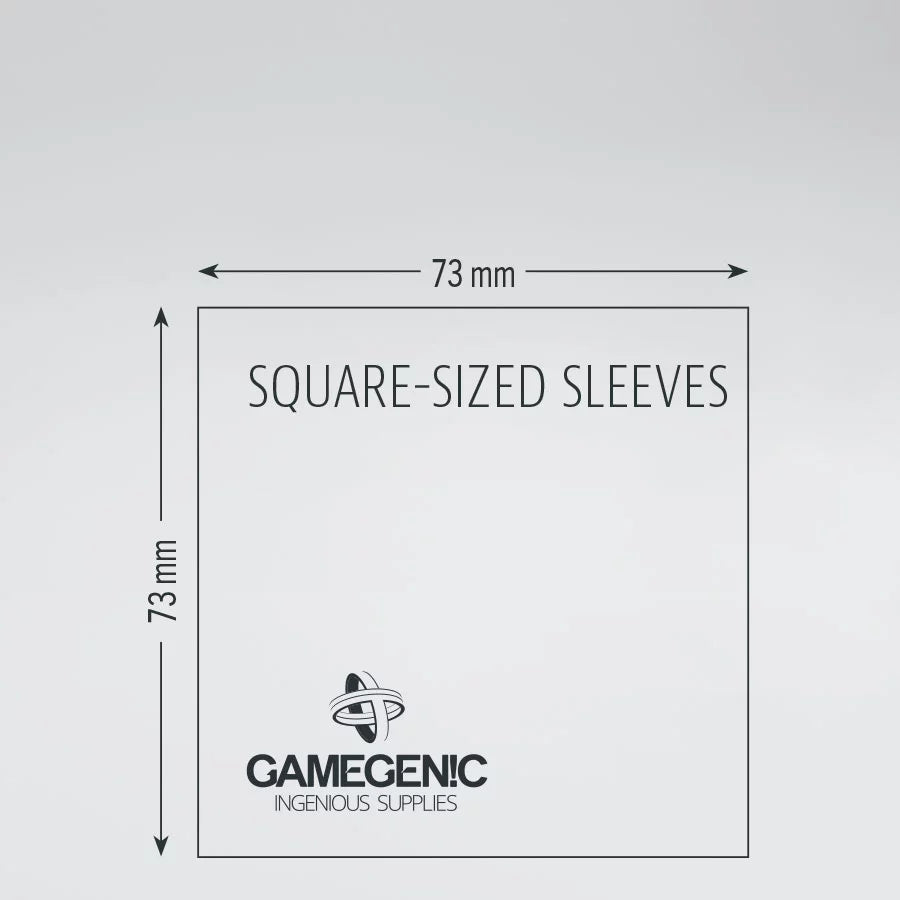 Gamegenic: Board Game Sleeves Square Size 50ct - Matte Clear 73 x 73 mm