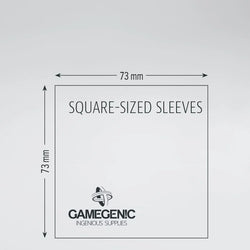 Gamegenic: Board Game Sleeves Square Size 50ct - Matte Clear 73 x 73 mm