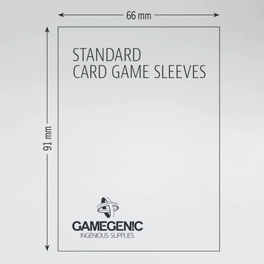 Gamegenic: Board Game Sleeves Standard Card Game Size Value Pack 200ct - Matte Clear 66 x 91 mm