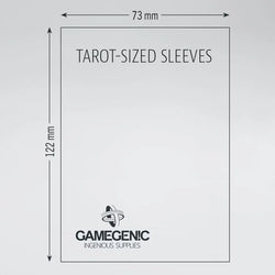 Gamegenic: Board Game Sleeves Tarot Size 50ct - Matte Clear 73 x 122 mm