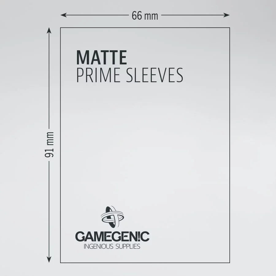 Gamegenic: Standard Size Sleeves 100ct - Matte Prime Purple 66 x 91 mm