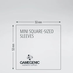 Gamegenic: Board Game Sleeves Mini Square Size 50ct - Matte Clear 53 x 53 mm