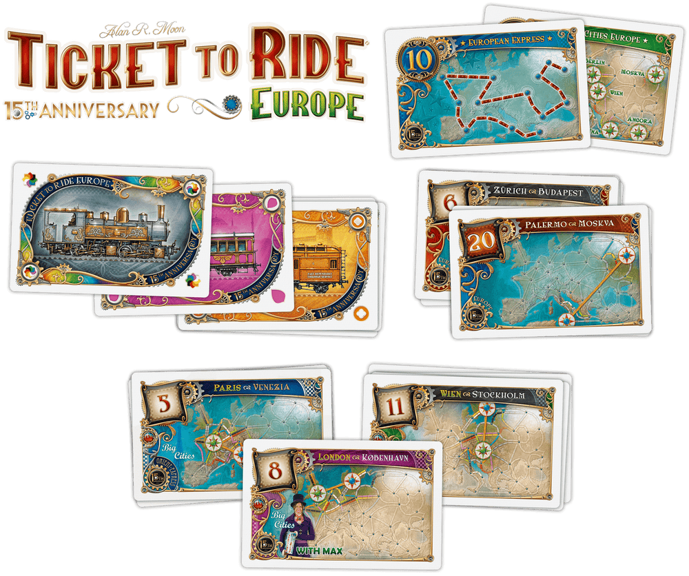 Ticket To Ride: Europe 15th Anniversary Edition