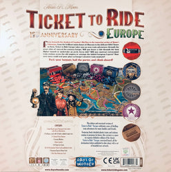 Ticket To Ride: Europe 15th Anniversary Edition