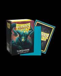 Dragon Shield: Standard 100ct Sleeves - Turquoise (Matte)