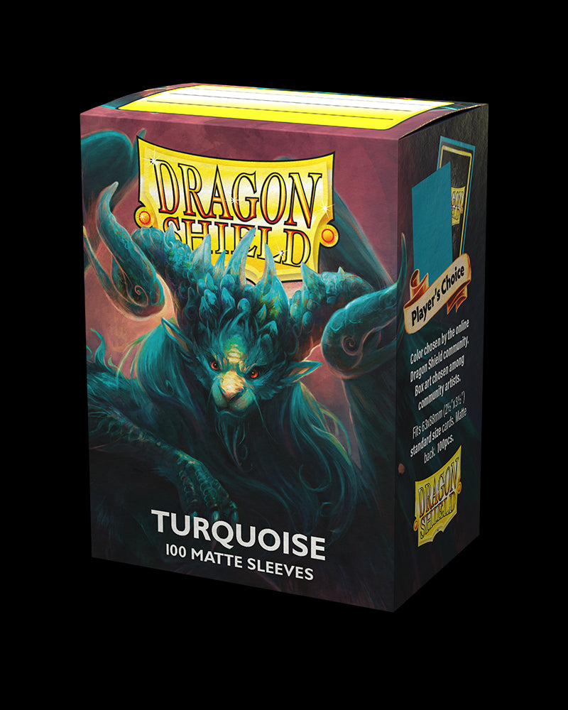Dragon Shield: Standard 100ct Sleeves - Turquoise (Matte)